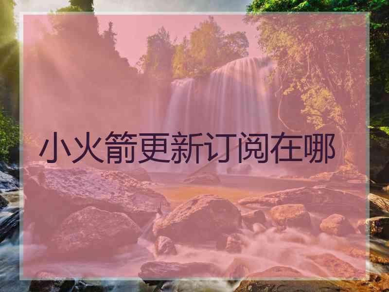 小火箭更新订阅在哪