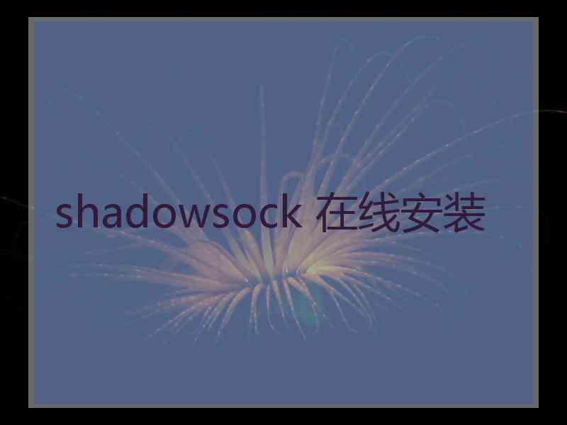 shadowsock 在线安装