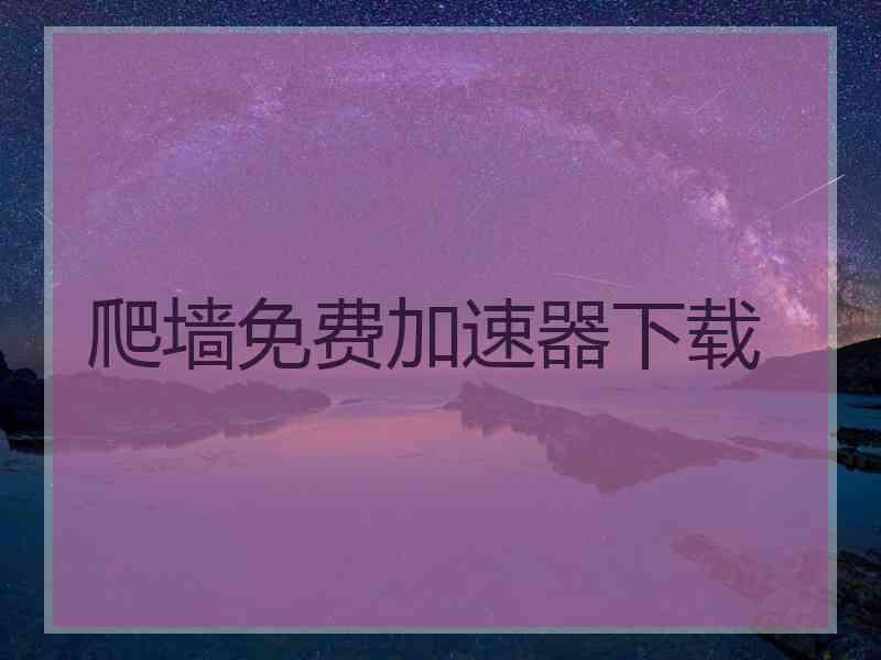 爬墙免费加速器下载