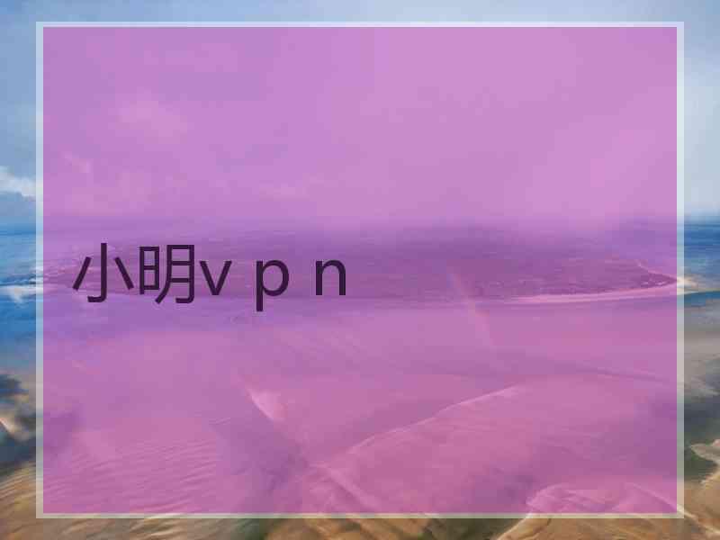 小明v p n