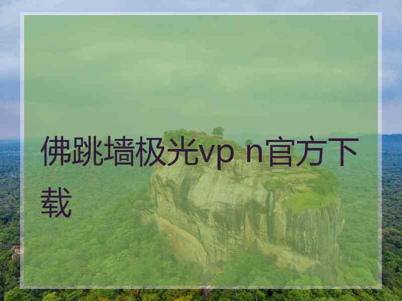 佛跳墙极光vp n官方下载