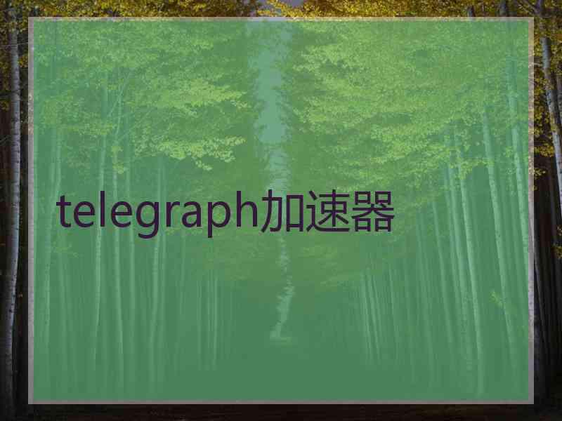 telegraph加速器