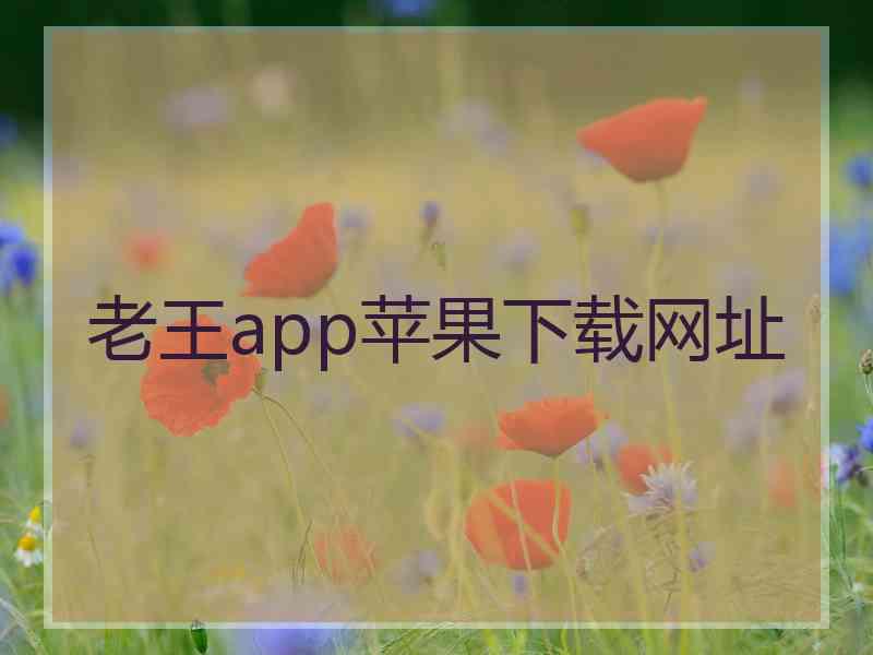 老王app苹果下载网址