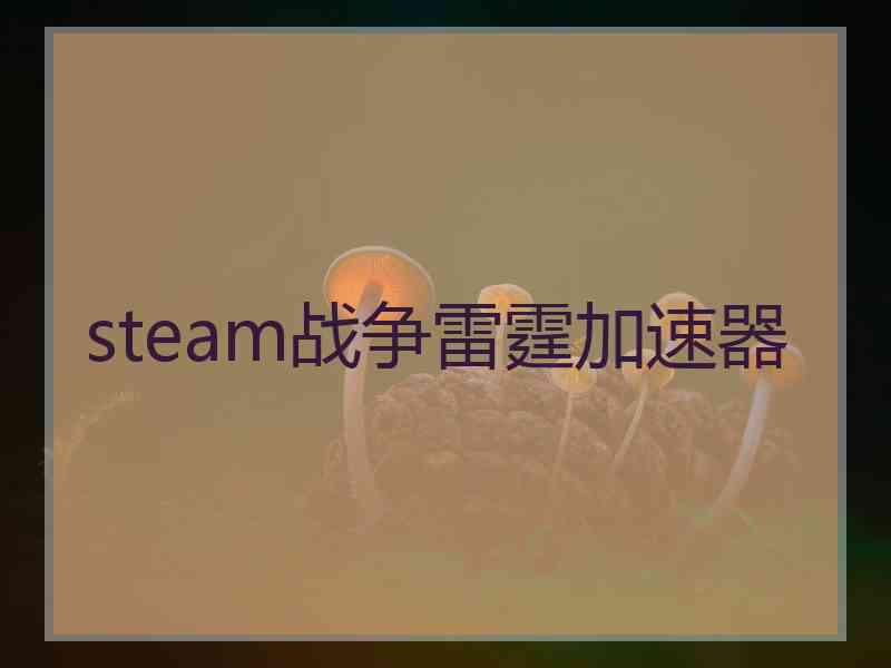 steam战争雷霆加速器